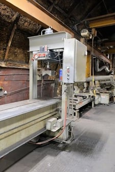 75 Ton, Dake #805076-2, elec-draulic H-frame traveling column hydraulic straight press, 10" stroke, 30" BH