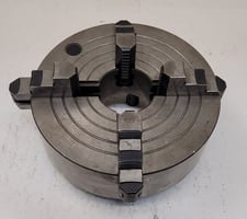 10" Bison, 4 jaw chuck, D1-6 backplate