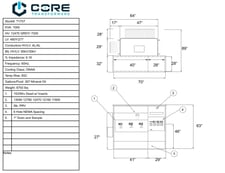 1000 KVA 12470 GrdY/7200 Primary, 480Y/277 Secondary, PAD, Recon (shipment available in 10 days)