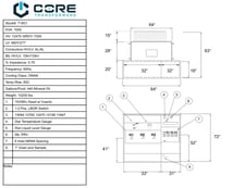 1000 KVA 12470 GrdY/7200 Primary, 480Y/277 Secondary, PAD, Recon (shipment available in 10 days)