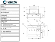 150 KVA 2400 Delta Primary, 480Y/277 Secondary, PAD, Recon, (shipment available in 10 days)