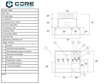 150 KVA 2400 Delta Primary, 480Y/277 Secondary, PAD, Recon(shipment available in 10 days)