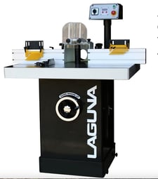 Laguna #Pro, Shaper, 5 HP, 4" spindle travel, 10k RPM, digital read out, 39-5/16" x 31-7/16" x 3-1/2" table