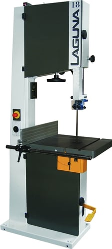 16-1/2" Laguna #LT18, Bandsaw, 5 HP, 18-3/8" resaw, 220 V., 1/16" -1-3/8" x 158" blade, 19" x 25" table, New