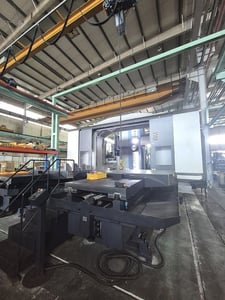 5.1" Daewoo Doosan #DBC-130II, horizontal boring mill table type, 60 ATC, 118.9" X, 78.7" Y, 78.7" Z, 3000