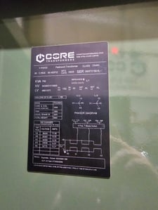 750 KVA 34500GrdY/19920 Primary, 480Y/277 Secondary, PAD, proCORE (immediate shipment available)