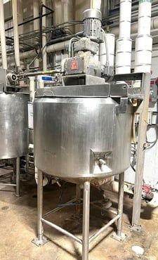 100 gallon Feldmeier, jacketed double motion mix kettle, 2004