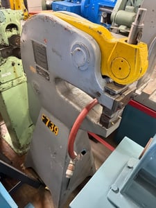 Marchant #12A, Sheet Metal Shrink/Stretch Machine, 12" throat, w/ jaws, 42" open, 90-125 psi