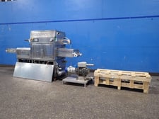 Ilpra #FOODPACK-1460, Tray Sealer, 13" x 150" capacity, 400 V., w/ pump, 2015