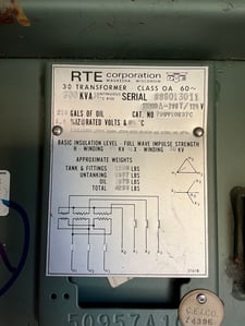 300 KVA 13200 Delta Primary, 208Y/120 Secondary, 3 phase, Padmount Transformer
