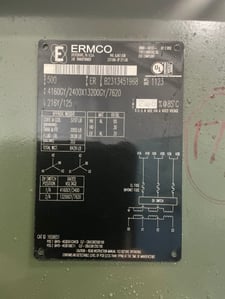 500 KVA 4160GY/2400 Primary, 216Y/125 Secondary, 3 phase, Padmount Transformer