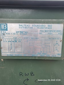 500 KVA 4160GY/2400 Primary, 208Y/120 Secondary, 3 phase, Padmount Transformer