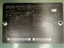 750 KVA 13200GY/7620 Primary, 480Y/277 Secondary, 3 phase, Padmount Transformer