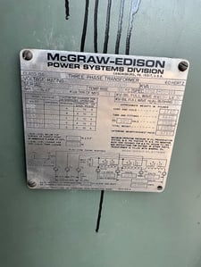 1500 KVA 34500GY/19920 Primary, 208GY/120 Secondary, 3 phase, Padmount Transformer