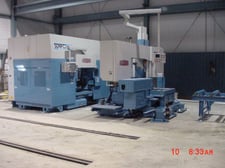 Daito #SDNF-1050, CNC beam/drill line, mfg in 2000, 3 spindle, 40" x 20" capacity, 2500 RPM