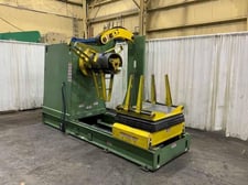 1500 lb. Coe Press Equipment #CPR-PO-15024 / CPPS-350, coil reel & straightener, 18" W, 72" OD, 20"-24" ID