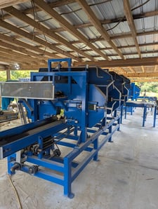 Pro Cut, Resaw, 3 head, w/ connected sngl head, 60/20 HP, returns