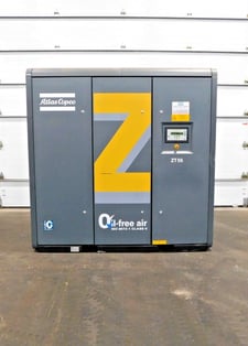131 Psi, Atlas Copco #ZT55, Oil Free Air Compressor, 79 HP, 59 KW, 131 psig, 3565 RPM, 9 bar, 2010