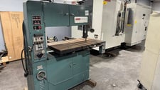 39" x 12" MSC #952467, Vertical Bandsaw, 14" stroke, 1" x 183-1/2" blade, 1378 FPM, 220 V., power feed table