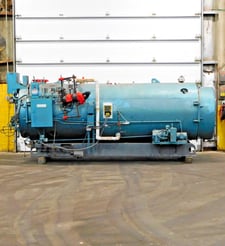 Image for 100 HP Cleaver-Brooks #CB-200-100, Packaged Steam Boiler, Natural gas, 15 Psi, 4184000 BTUH, 3/2 HP, AS IS