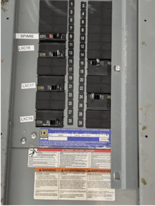 Square D, Panel Enclosure with Breakers, #MH50WP, 5 x 125A Square D breakers 1 x 20A breakers. Other amp