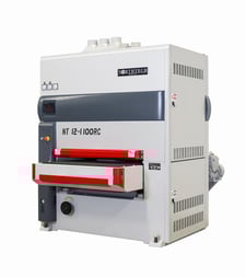 43" x 83" Northtech #NT-12-1100RC, 2-Head Wide Belt Sander, 10" drum, 6" combi head, 30/20 HP, 15-60 FPM, 460