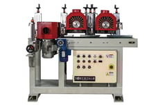 4 head moulding brush san, Northtech #NT-MBS12-2TR1OL-EL, 5.5 HP, 6" max thick, 25-105 FPM, 230 V., 3ph