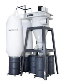 6200 CFM, Northtech #NT-2ST15XL, Dust Collector, 15 HP, 230/460 V., 3ph, 25" impeller, 39" x 103" upper bags