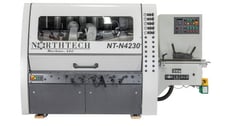 Northtech #NT-N4230, Four Spindle Moulder, 6000 RPM, 7.5 HP, 19-110 FPM, new