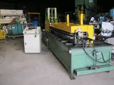 12 Stand, Custom #4800-12, rollformer, 1-1/4" arbor, MP300, 8" horizontal centers, 4" vertical centers