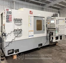 Haas #EC-500-4AX, CNC horizontal machining center, 70 automatic tool changer, 32" X, 25" Y, 28" Z, 12000 RPM
