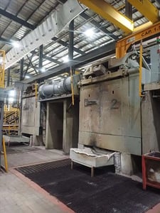 Inductotherm, melting & handling line, Atmospheric ladle heater, Inductotherm Pnemafil melting dust collector