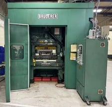 60 Ton, Bruderer #BSTA60IIUSL, high speed stamping press, 0625" to 2" stroke, 2.5" ram adjustment, 1996