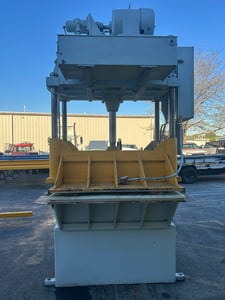 50 Ton, Dake #27-125, hydraulic press, 16" stroke, 16" daylight, 53" x 36" bed, reconditioned