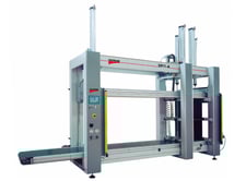 Italpresse #SP/1-A, Automatic Through-Feed Case Clamp, 29.5" clearance, 480 V., 92 FPM belt, new