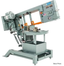 11" x 10" Ellis #1800, miter band saw, 11' x 1" x 0.035" blade, 1 HP, 110 V.