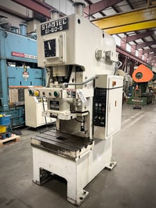 60 Ton, Stamtec #GA-60-S, c frame press, 35" bed RL, 5" stroke, 1984