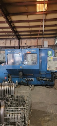 Mitts & Merrill #Tracktronic-TFM-HF350TT, CNC Spin Forming Lathe, 30.3" centers, 2450 RPM, 25.6"