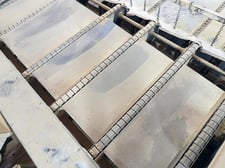 132" wide x 72' long Combination Roof-top & flat-top chain conveyor, 6 roof top chains