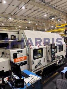 Mazak #Slant-Turn-50N, CNC lathe, Mazatrol 640T Control, 80" centers, 16" chuck, chip conveyor, 2006