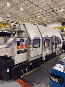 Mazak #Slant-Turn-50N, CNC lathe, Mazatrol 640T Control, 31.7" swing, 120" centers, 7" chuck, 3.5" bar, chip