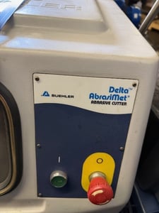 Image for BUEHLER precision abrasive chop sroke. 12" wheel. 5hp. Wired 230/3. For metallurigal lab speciman inspection. 4-3/8" diameter capacity. .MINT condition! FOB 61109.