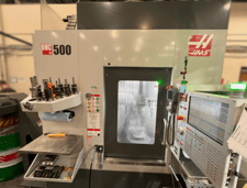 Haas #UMC-500, 5-Axis CNC vertical machining center with 20 station pallet pool, 24" X, 16" Y, 16" Z, 15000