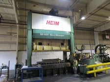 600 Ton, Heim #Maxi DStamper press, 14" stroke, 50" Shut Height, 12" adjustment, 144" x 60" bed, 20-40 SPM