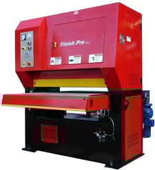 40" x 75" GMC #FP-5160T, belt grinder, 6-1/8" thick max, 8" roller, 8-40 FPM, variable speed, 15 HP, 230 V.