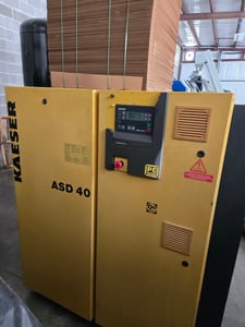 191 cfm, 125 psig, Kaeser #ASD-40, Air Compressor, 40 Hp, 3600 RPM, 230/460 V., 2003