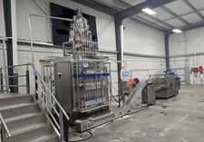 Samfull #SF-720-8, Complete Liquid Stick Pack Packaging Line, 8 Lane, 160-200 BPM, 70 mL/bg, 208 V., 2024