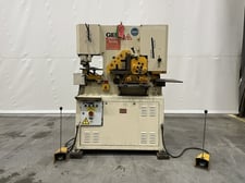 4" x 4" x 1/2" Geka Hydracrop #HYD-50A, ironworker, 50 ton, 6.5 HP, 25 SPM