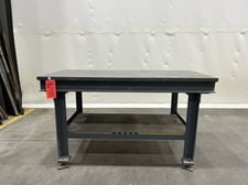 5.5' L x 2' width x 34.25" H welding table