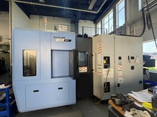 Daewoo Doosan #NHP-4000, CNC horizontal machining center, Fanuc 31i-B, 22" X, 25.1" Y, 26" Z, 15000 RPM, 60